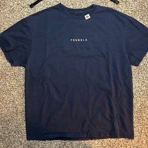 Youngla oversized bloc T-shirt navy blue 14$